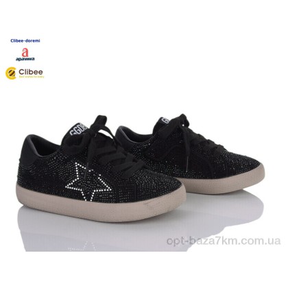 Кроссовки детские "Clibee-Doremi" A2586 black, (р.р. 31-37), Китай, от 7 шт. Кроссовки детские "Clibee-Doremi" A2586 black, (р.р. 31-37), Китай, от 7 шт.
