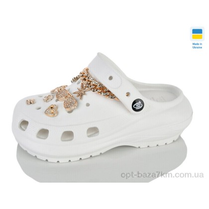Крокси жіночі "Lot Shoes" 1410-2-8 білий, (р.р. 36-40), Україна, від 6 шт.