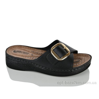 Шльопанці жіночі "Lot Shoes" 003 чорний шкіра, (р.р. 36-41), Туреччина, від 6 шт.