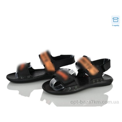 Босоніжки дитячі "FG" 222 black-orange, (р.р. 33-35), Китай, від 8 шт.