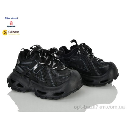 Кроссовки детские "Clibee-Doremi" 59B2289 black фліс, (р.р. 27-30), Китай, от 4 шт.
