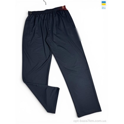 Спортивні штани "Sport style" 20PU напів батал т.синій, (р.р. 50-58), Україна, від 5 шт.