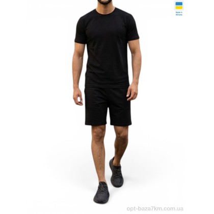 Спортивний костюм чоловічий "Sport style" 10 чорний, (р.р. M-2XL), Україна, від 4 шт.