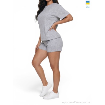 Спортивний костюм жіночий "Sport style" 10Ж св.сірий, (р.р. S-XL), Україна, від 4 шт.