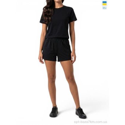 Спортивний костюм жіночий "Sport style" 10Ж чорний, (р.р. S-XL), Україна, від 4 шт.