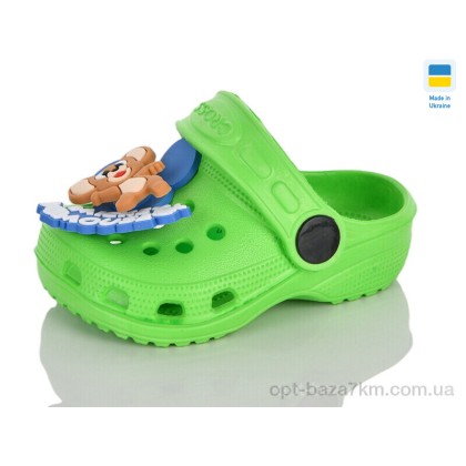 Крокси дитячі "Lot Shoes" H1KD зелений, (р.р. 18-23), Україна, від 6 шт.