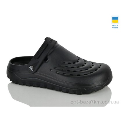 Крокси чоловічі "Lot Shoes" N121 чорний, (р.р. 41-45), Україна, від 6 шт.