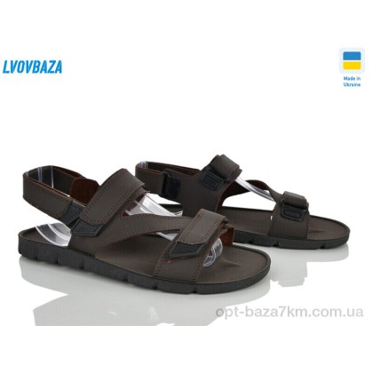 Сандали мужские "Lvovbaza" Paolla D02 коричневий, (р.р. 40-45), Украина, от 8 шт. Сандали мужские "Lvovbaza" Paolla D02 коричневий, (р.р. 40-45), Украина, от 8 шт.