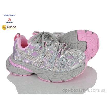 Кроссовки детские "Clibee-Doremi" X1828753 grey-pink, (р.р. 31-37), Китай, от 7 шт.