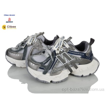 Кроссовки детские "Clibee-Doremi" YY260A grey, (р.р. 31-37), Китай, от 7 шт.