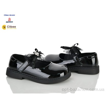 Туфли детские "Clibee-Doremi" A68159 black, (р.р. 31-37), Китай, от 7 шт. Туфли детские "Clibee-Doremi" A68159 black, (р.р. 31-37), Китай, от 7 шт.