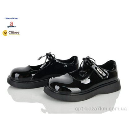 Туфлі дитячі "Clibee-Doremi" A6913 black, (р.р. 31-37), Китай, від 7 шт. Туфлі дитячі "Clibee-Doremi" A6913 black, (р.р. 31-37), Китай, від 7 шт.