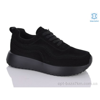 Кроссовки женские "Yimeili" Y038 black, (р.р. 37-41), Китай, от 8 шт.