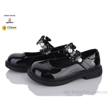 Туфлі дитячі "Clibee-Doremi" A56601 black, (р.р. 31-37), Китай, від 7 шт. Туфлі дитячі "Clibee-Doremi" A56601 black, (р.р. 31-37), Китай, від 7 шт.