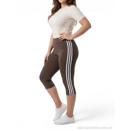 Капри женские "Sport style" 066 шоколад, (р.р. 2XL-5XL), Китай, от 4 шт. Капри женские "Sport style" 066 шоколад, (р.р. 2XL-5XL), Китай, от 4 шт.