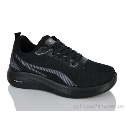 Кроссовки женские "Violeta" 45-403 black, (р.р. 36-41), Китай, от 8 шт.