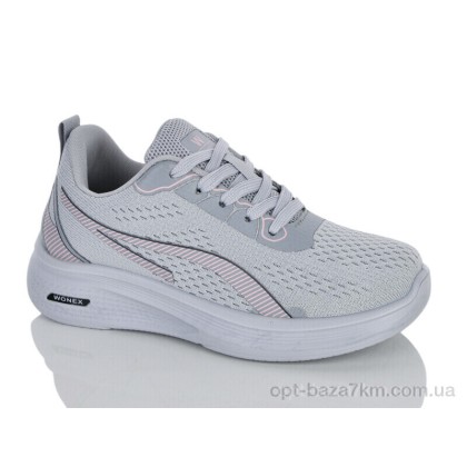 Кроссовки женские "Violeta" 45-403 grey, (р.р. 36-41), Китай, от 8 шт.