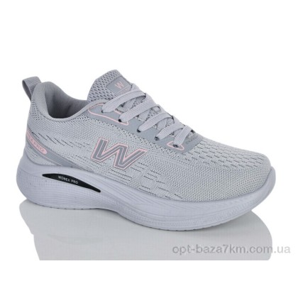 Кроссовки женские "Violeta" 45-402 grey, (р.р. 36-41), Китай, от 8 шт.