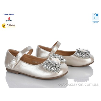 Туфлі дитячі "Clibee-Doremi" A58007 beige, (р.р. 31-37), Китай, від 7 шт. Туфлі дитячі "Clibee-Doremi" A58007 beige, (р.р. 31-37), Китай, від 7 шт.