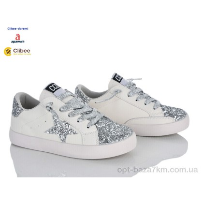 Кроссовки детские "Clibee-Doremi" BA22009 silver, (р.р. 31-37), Китай, от 7 шт. Кроссовки детские "Clibee-Doremi" BA22009 silver, (р.р. 31-37), Китай, от 7 шт.
