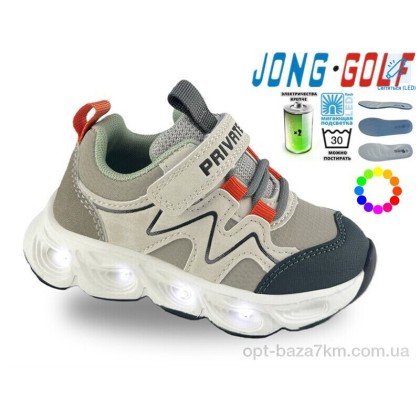 Кроссовки детские "Jong Golf" B12007-18 LED, (р.р. 23-30), Китай, от 8 шт. Кроссовки детские "Jong Golf" B12007-18 LED, (р.р. 23-30), Китай, от 8 шт.