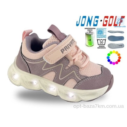Кроссовки детские "Jong Golf" B12007-28 LED, (р.р. 23-30), Китай, от 8 шт. Кроссовки детские "Jong Golf" B12007-28 LED, (р.р. 23-30), Китай, от 8 шт.