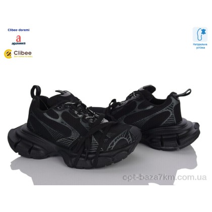 Кроссовки детские "Clibee-Doremi" D58010-6 black, (р.р. 35-40), Китай, от 6 шт.