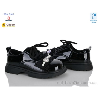 Туфлі дитячі "Clibee-Doremi" A66507 black, (р.р. 31-37), Китай, від 7 шт. Туфлі дитячі "Clibee-Doremi" A66507 black, (р.р. 31-37), Китай, від 7 шт.