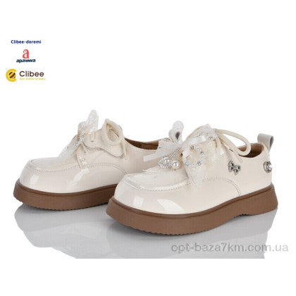 Туфлі дитячі "Clibee-Doremi" AB18803 beige, (р.р. 31-37), Китай, від 7 шт. Туфлі дитячі "Clibee-Doremi" AB18803 beige, (р.р. 31-37), Китай, від 7 шт.