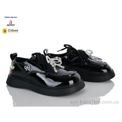 Туфлі дитячі "Clibee-Doremi" AB18803 black, (р.р. 31-37), Китай, від 7 шт. Туфлі дитячі "Clibee-Doremi" AB18803 black, (р.р. 31-37), Китай, від 7 шт.