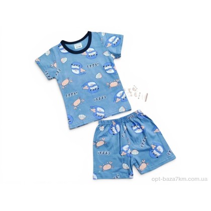 Костюм дитячий "Kids-modnik" 2619 комплект футболка-шорти краб синій, (р.р. 90-110), Китай, від 3 шт. Костюм дитячий "Kids-modnik" 2619 комплект футболка-шорти краб синій, (р.р. 90-110), Китай, від 3 шт.
