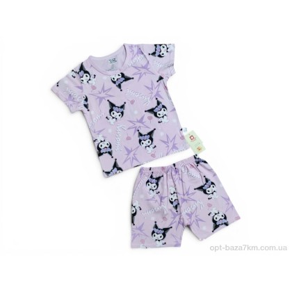 Костюм дитячий "Kids-modnik" 2620 комплект футболка-шорти св.рожевий, (р.р. 120-140), Китай, від 3 шт.