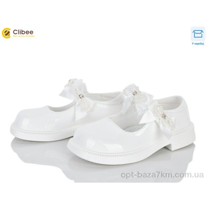 Туфлі дитячі "Clibee" DB802-3 white, (р.р. 26-31), Китай, від 6 шт. Туфлі дитячі "Clibee" DB802-3 white, (р.р. 26-31), Китай, від 6 шт.