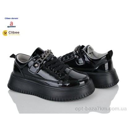 Кроссовки детские "Clibee-Doremi" ABC1230 black, (р.р. 31-36), Китай, от 8 шт. Кроссовки детские "Clibee-Doremi" ABC1230 black, (р.р. 31-36), Китай, от 8 шт.