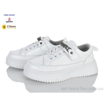 Кроссовки детские "Clibee-Doremi" ABC1230 white, (р.р. 31-36), Китай, от 8 шт. Кроссовки детские "Clibee-Doremi" ABC1230 white, (р.р. 31-36), Китай, от 8 шт.