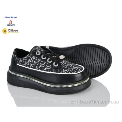 Кроссовки детские "Clibee-Doremi" ABC2220 black, (р.р. 31-36), Китай, от 8 шт. Кроссовки детские "Clibee-Doremi" ABC2220 black, (р.р. 31-36), Китай, от 8 шт.