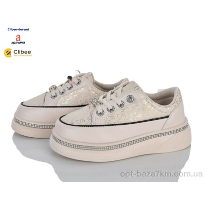 Кроссовки детские "Clibee-Doremi" ABC2220 beige, (р.р. 31-36), Китай, от 8 шт.