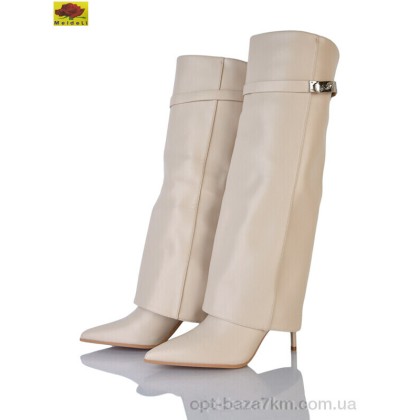 Чоботи жіночі "Mei De Li" RWD88 beige, (р.р. 36-40), Китай, від 6 шт.