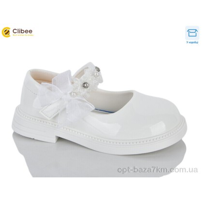 Туфлі дитячі "Clibee-Apawwa" DB812 white, (р.р. 26-30), Китай, від 6 шт. Туфлі дитячі "Clibee-Apawwa" DB812 white, (р.р. 26-30), Китай, від 6 шт.