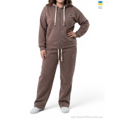 Спортивний костюм жіночий "Sport style" 06 мокко, (р.р. 44-52), Україна, від 5 шт.