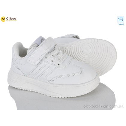 Кроссовки детские "Clibee" EB776-1 white, (р.р. 26-31), Китай, от 6 шт. Кроссовки детские "Clibee" EB776-1 white, (р.р. 26-31), Китай, от 6 шт.