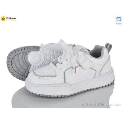 Кроссовки детские "Clibee" LC3317-4 white, (р.р. 32-37), Китай, от 6 шт. Кроссовки детские "Clibee" LC3317-4 white, (р.р. 32-37), Китай, от 6 шт.