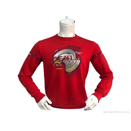 Батник чоловічий "TurkishBrend" 20853 червоний, (р.р. L-2XL), Туреччина, від 3 шт.