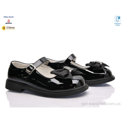 Туфлі дитячі "Clibee-Doremi" ABC2033 black, (р.р. 28-35), Китай, від 8 шт. Туфлі дитячі "Clibee-Doremi" ABC2033 black, (р.р. 28-35), Китай, від 8 шт.
