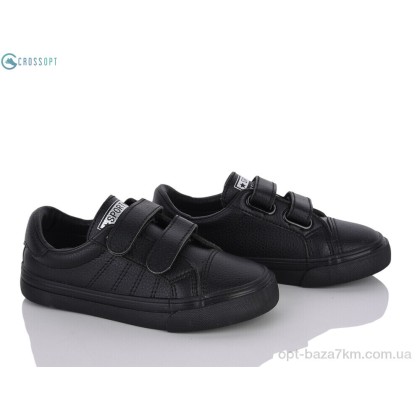 Кроссовки детские "CROSSOPT" 555-1 black, (р.р. 28-33), Китай, от 6 шт. Кроссовки детские "CROSSOPT" 555-1 black, (р.р. 28-33), Китай, от 6 шт.