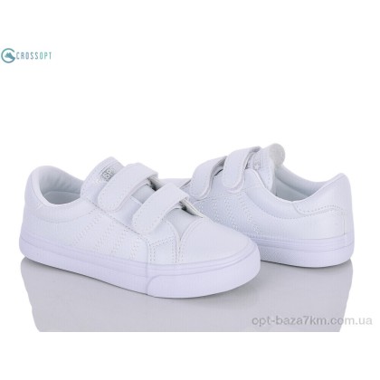 Кроссовки детские "CROSSOPT" 555-2 white, (р.р. 28-33), Китай, от 6 шт. Кроссовки детские "CROSSOPT" 555-2 white, (р.р. 28-33), Китай, от 6 шт.