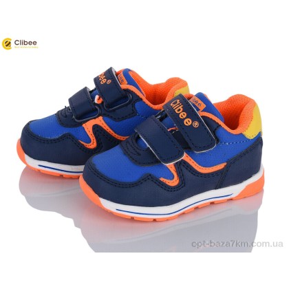 Кроссовки детские "Clibee" F655 d.blue-orange, (р.р. 19-24), Китай, от 6 шт. Кроссовки детские "Clibee" F655 d.blue-orange, (р.р. 19-24), Китай, от 6 шт.