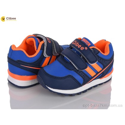 Кроссовки детские "Clibee" F632 d.blue-orange, (р.р. 21-26), Китай, от 6 шт. Кроссовки детские "Clibee" F632 d.blue-orange, (р.р. 21-26), Китай, от 6 шт.