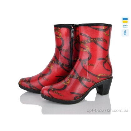 Резиновая обувь женская "Makers Shoes" D004, (р.р. 36-41), Украина, от 6 шт.