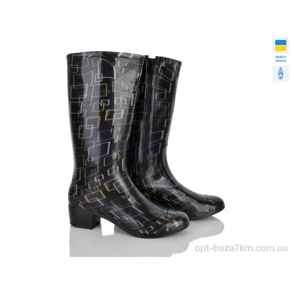 Резиновая обувь женская "Makers Shoes" D002, (р.р. 36-41), Украина, от 6 шт.
